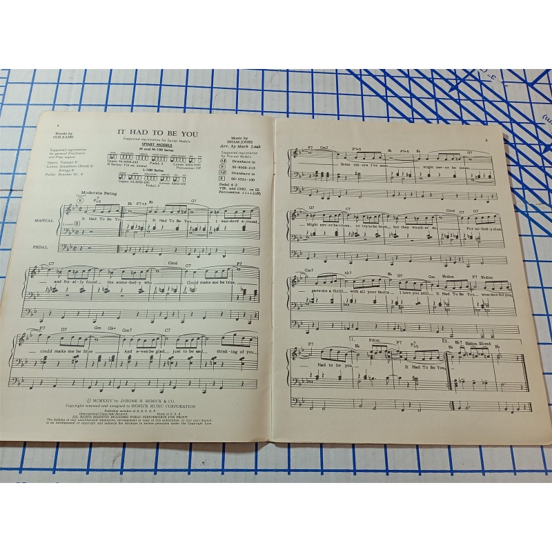 Hits Through The Years for Hammond Organ BOOK 1