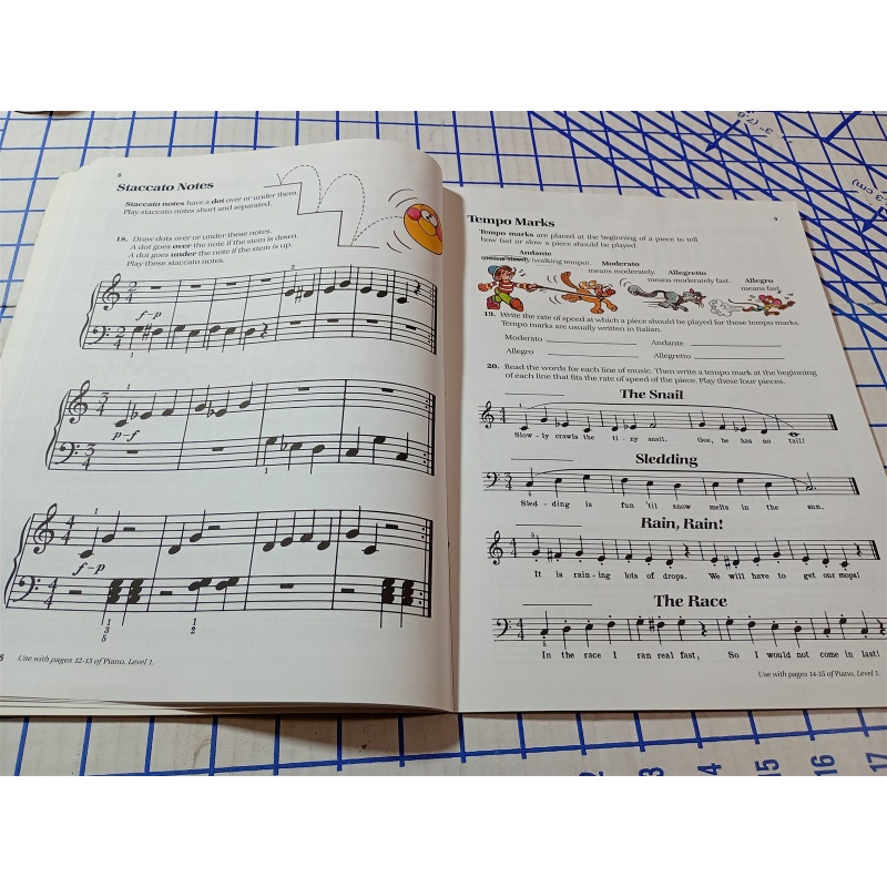 Bastien Piano Basics Theory Level 1 by James Bastien 