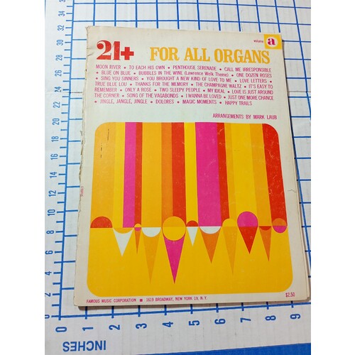 21+ For All Organs Volume A Sheet Music Book Mark Laub Famous Music Corp Lyrics