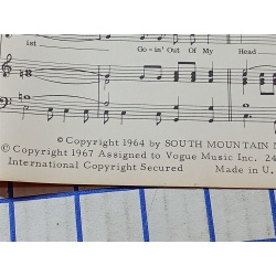 Goin Out of My Head by Teddy Randazzo and Bobby Weinstein sheet music 