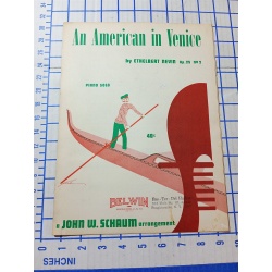  An American In Venice Piano Solo by Ethelbert Nevin Sheet Music