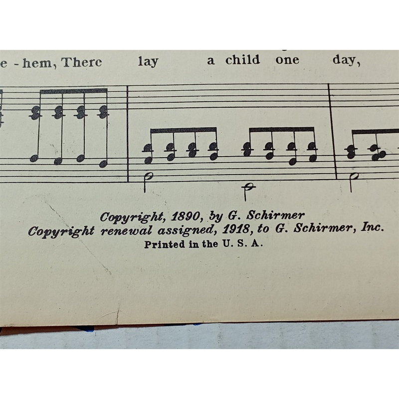 The Birthday of a King Christmas Song by W H Neidlinger Sheet Music