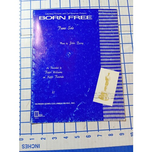Born Free Piano Solo Sheet Music by John Barry 
