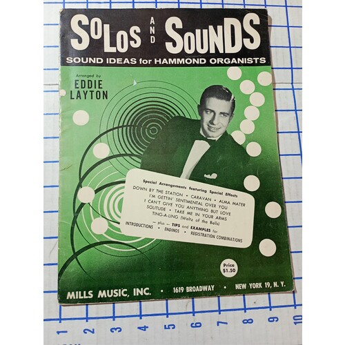 Solos and Sounds Ideas for Hammond Organists Eddie Layton Mills Sheet Music 