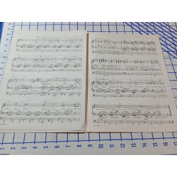 Love is Blue Sheet Music Piano Solo Frency Lyrics-Pierre Cour-Popp-Vintage