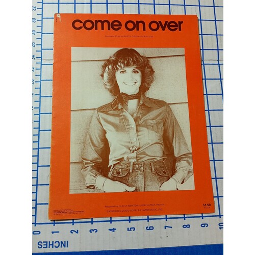 COME ON OVER SHEET MUSIC 1975 ABIGAIL MUSIC LTD FRANKLIN BOYD PUPLISHING