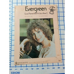Evergreen Sheet Music Love Theme from A Star Is Born Streisand