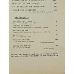 1943 JANUARY FORTUNE MAGAZINE - THE NEW A.E.F. - GREAT COVER & ADS 