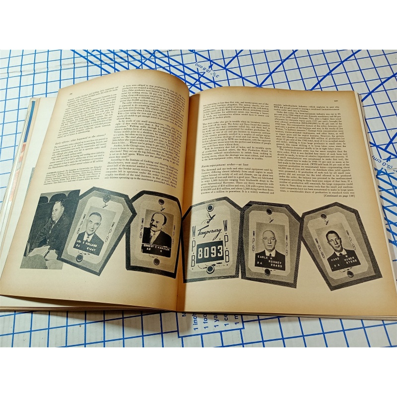 1943 JANUARY FORTUNE MAGAZINE - THE NEW A.E.F. - GREAT COVER & ADS 