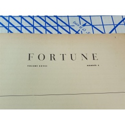 1943 OCTOBER FORTUNE MAGAZINE - GREAT COVER & ADS