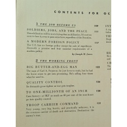 1943 OCTOBER FORTUNE MAGAZINE - GREAT COVER & ADS