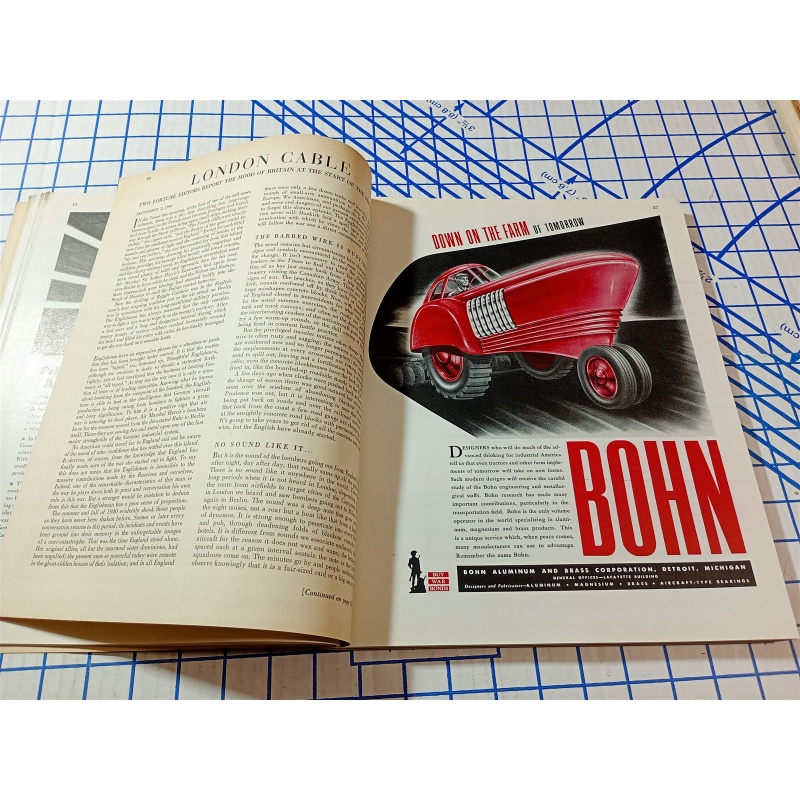 1943 OCTOBER FORTUNE MAGAZINE - GREAT COVER & ADS