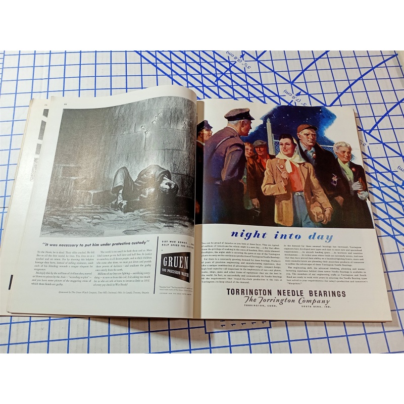 1943 OCTOBER FORTUNE MAGAZINE - GREAT COVER & ADS