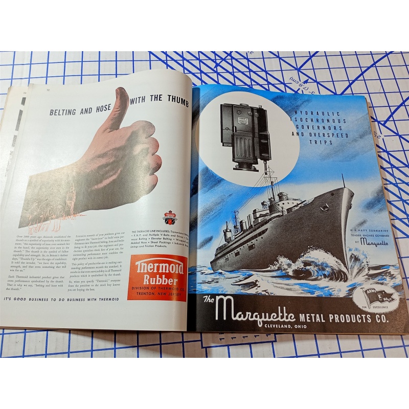 1943 OCTOBER FORTUNE MAGAZINE - GREAT COVER & ADS