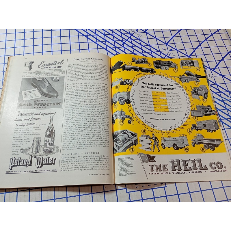 1943 OCTOBER FORTUNE MAGAZINE - GREAT COVER & ADS