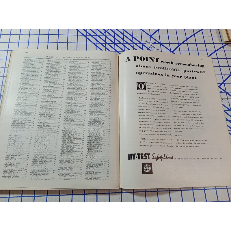 1943 OCTOBER FORTUNE MAGAZINE - GREAT COVER & ADS