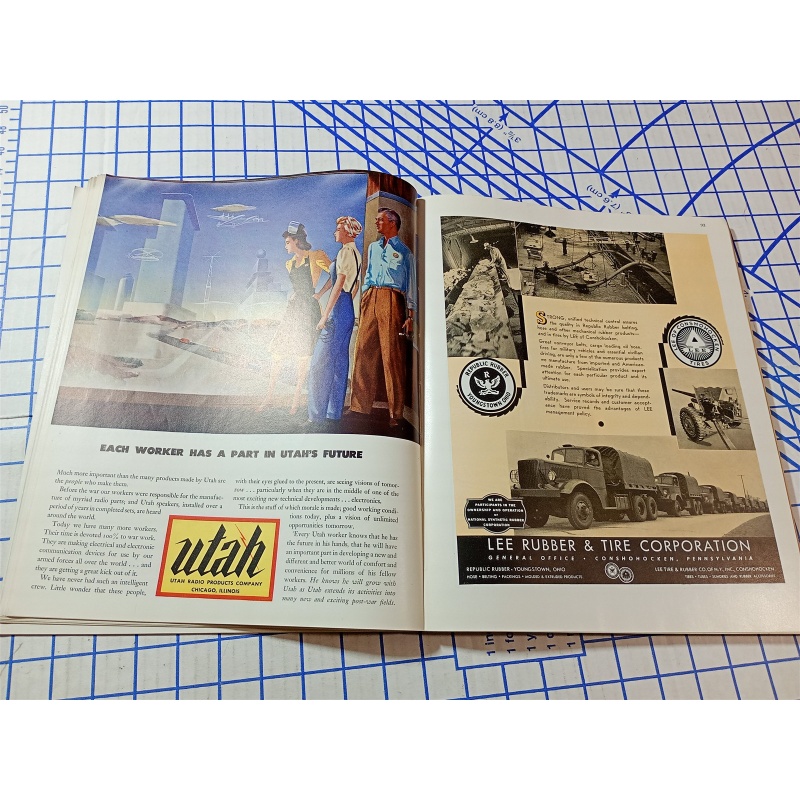 1943 NOVEMBER FORTUNE MAGAZINE - GREAT COVER & ADS