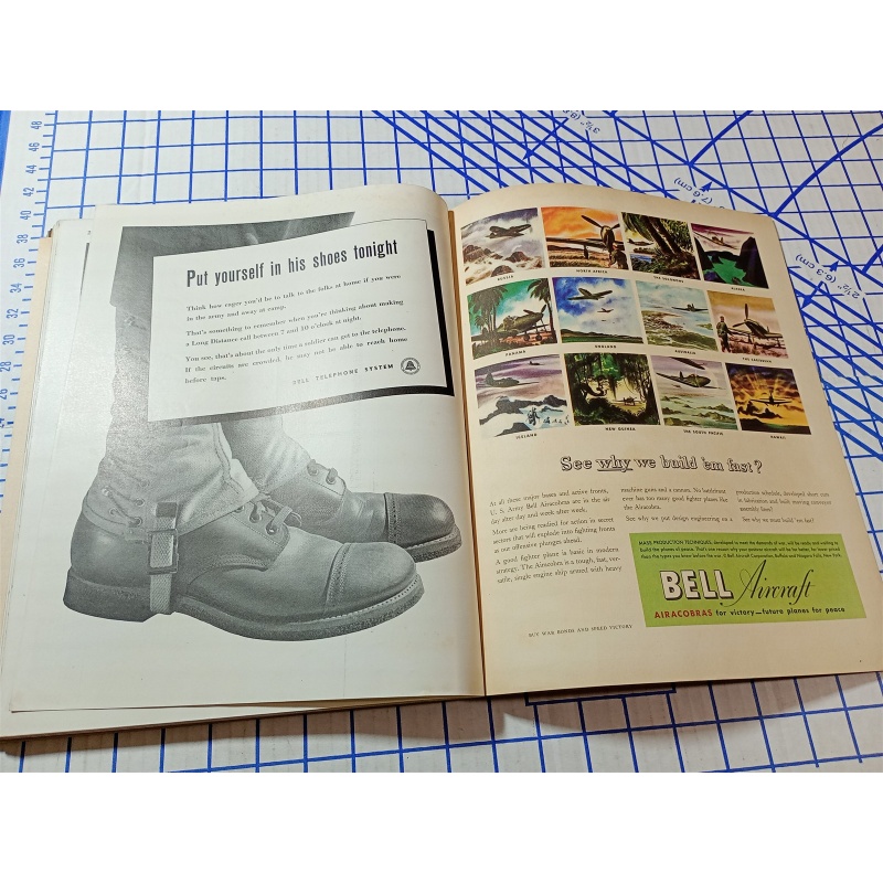 1943 NOVEMBER FORTUNE MAGAZINE - GREAT COVER & ADS