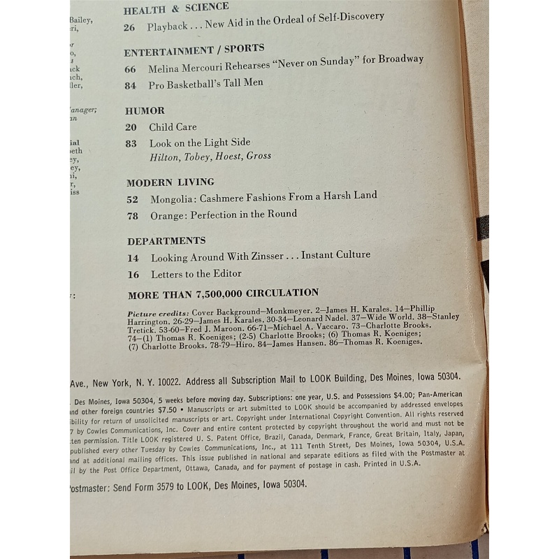 Look Magazine ~ January 24, 1967 ~ The Death Of A President