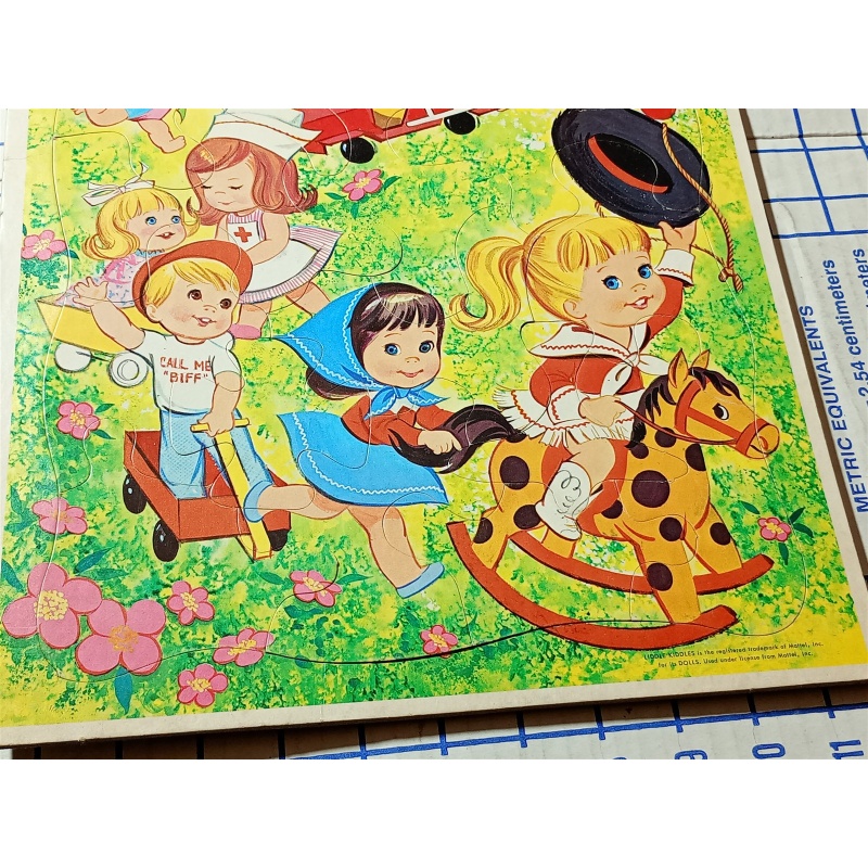 VINTAGE 1966 Mattel Whitman Little Kiddles Frame-Tray Puzzle #4545