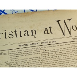 The Christians at Work Weekly vol. 7 no. 35 New York august 30, 1873