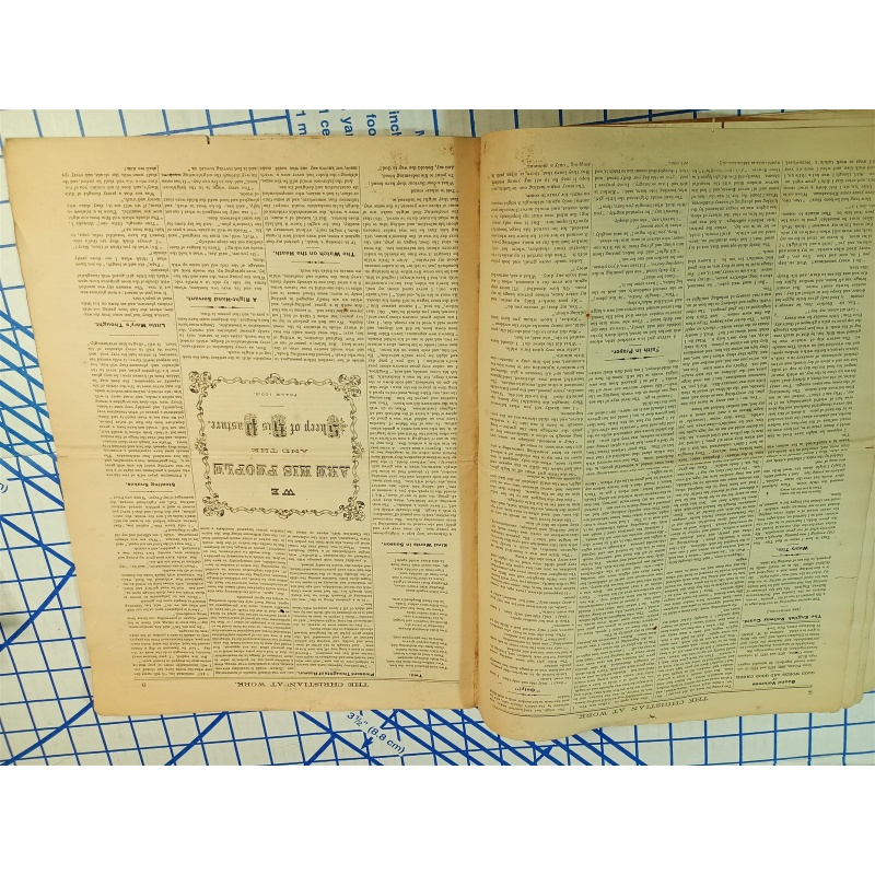 The Christians at Work Weekly vol. 7 no. 35 New York august 30, 1873