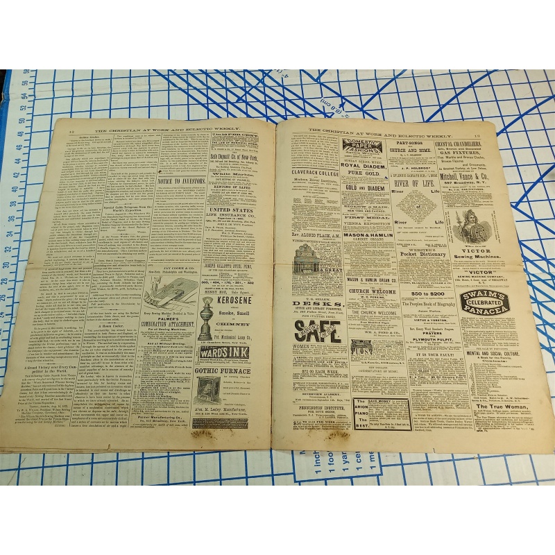 The Christians at Work Weekly vol. 7 no. 35 New York august 30, 1873