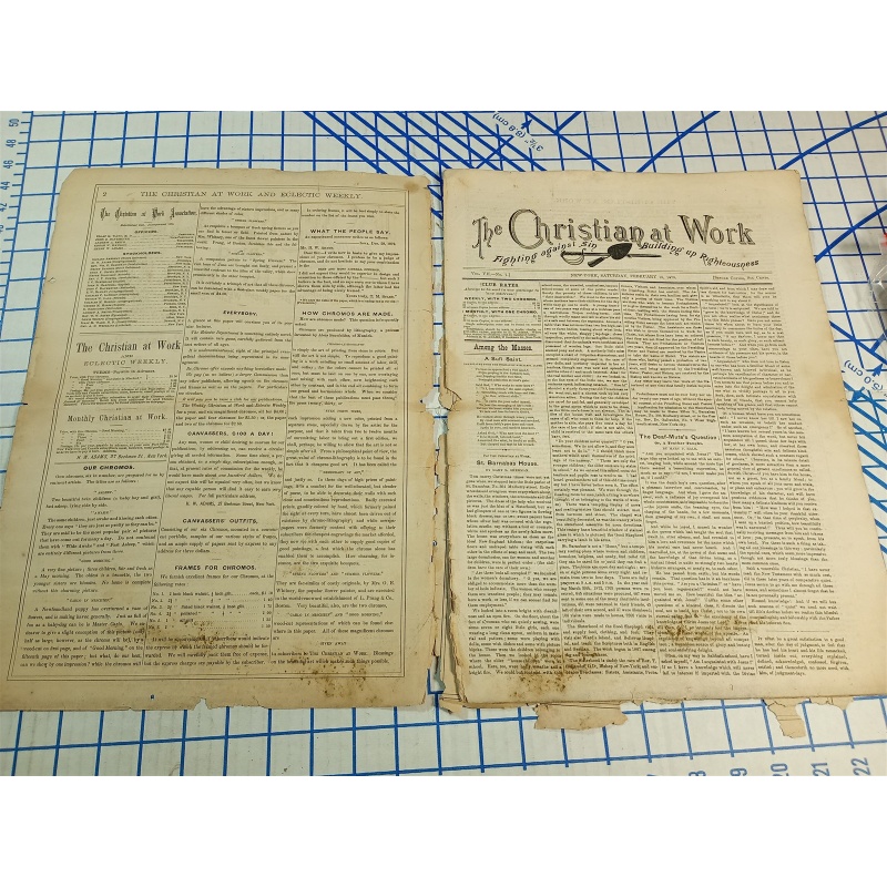 The Christians at Work Weekly New York FEBUARY 15, 1873