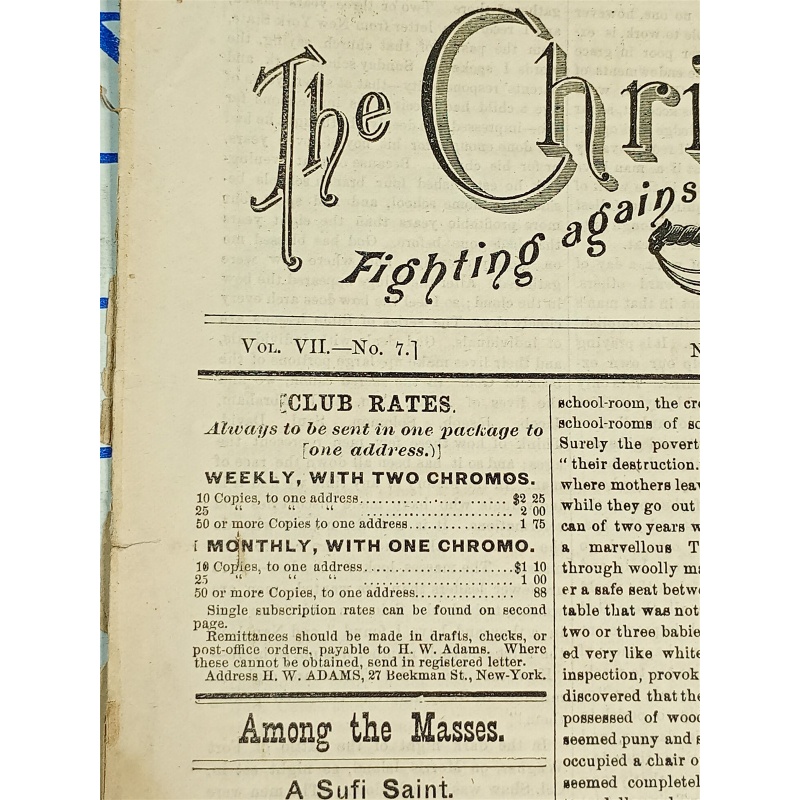 The Christians at Work Weekly New York FEBUARY 15, 1873
