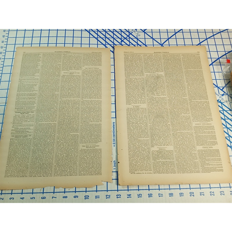 HARPERS WEEKLY JOURNAL OF CIVILIZATION NEW YORK SAT. AUG. 5 1871 VOL. XV NO. 762