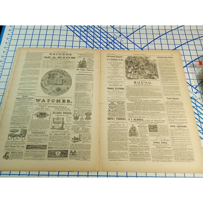 HARPERS WEEKLY JOURNAL OF CIVILIZATION NEW YORK SAT. AUG. 5 1871 VOL. XV NO. 762