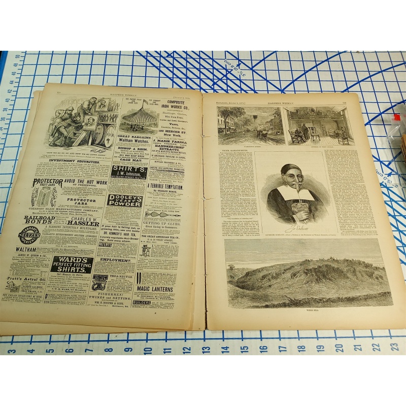 HARPERS WEEKLY JOURNAL OF CIVILIZATION NEW YORK SAT. AUG. 5 1871 VOL. XV NO. 762