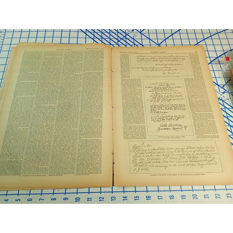 HARPERS WEEKLY JOURNAL OF CIVILIZATION NEW YORK SAT. AUG. 5 1871 VOL. XV NO. 762