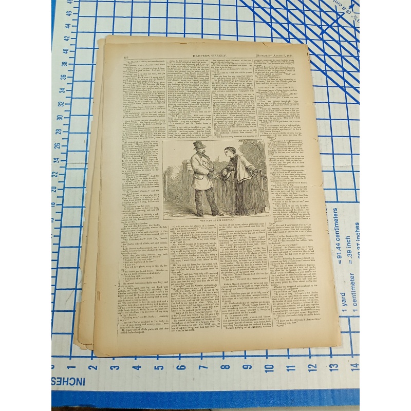 HARPERS WEEKLY JOURNAL OF CIVILIZATION NEW YORK SAT. AUG. 5 1871 VOL. XV NO. 762