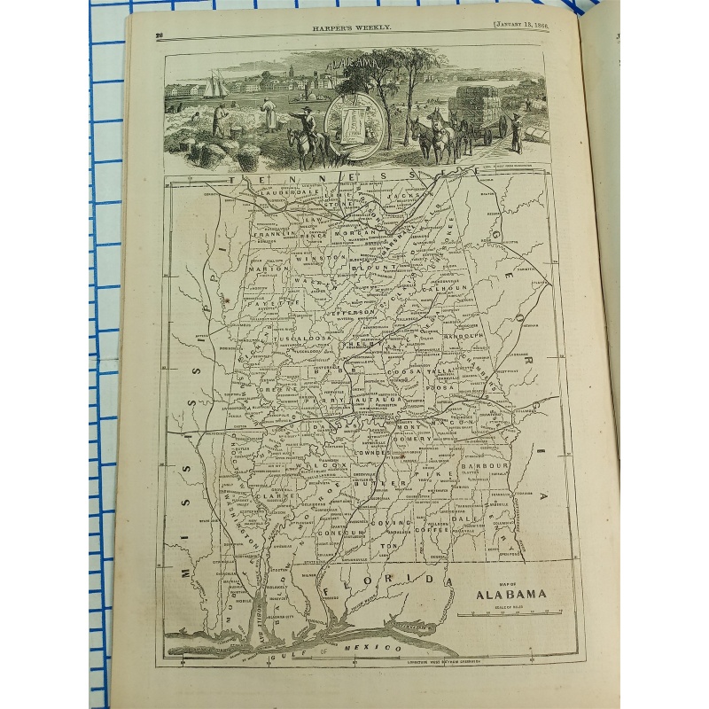 HARPERS WEEKLY JOURNAL OF CIVILIZATION NEW YORK SATURDAY JANUARY 13, 1866