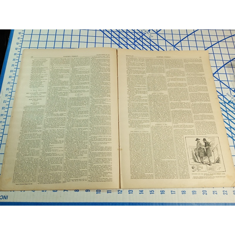 HARPERS WEEKLY JOURNAL OF CIVILIZATION NEW YORK SATURDAY MARCH 22, 1884