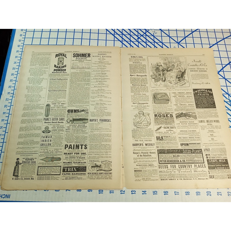 HARPERS WEEKLY JOURNAL OF CIVILIZATION NEW YORK SATURDAY MARCH 22, 1884