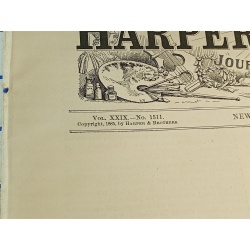 HARPERS WEEKLY JOURNAL OF CIVILIZATION NEW YORK SATURDAY DECEMBER 5, 1885