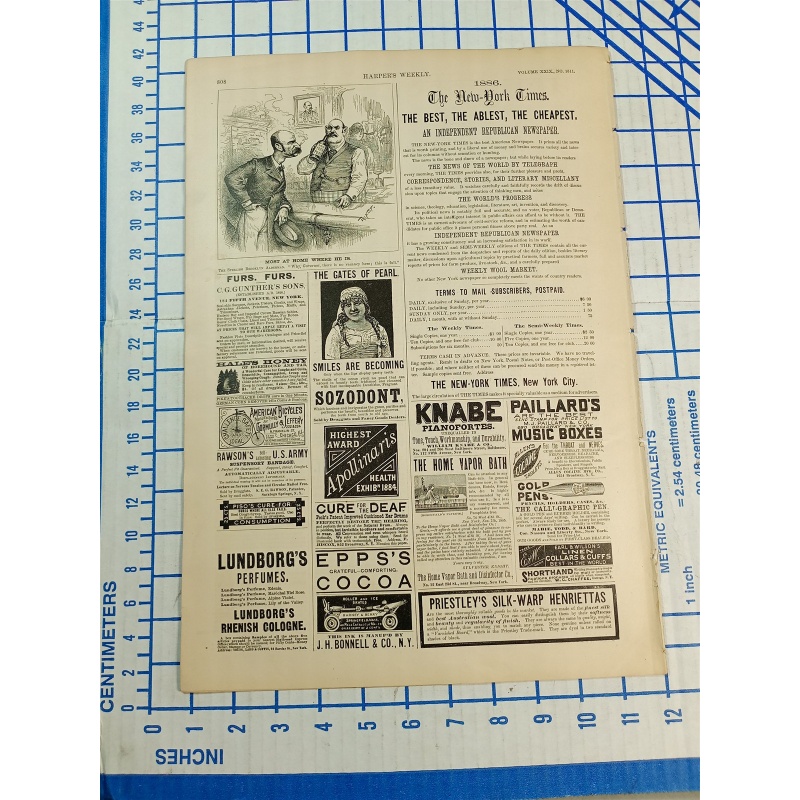 HARPERS WEEKLY JOURNAL OF CIVILIZATION NEW YORK SATURDAY DECEMBER 5, 1885