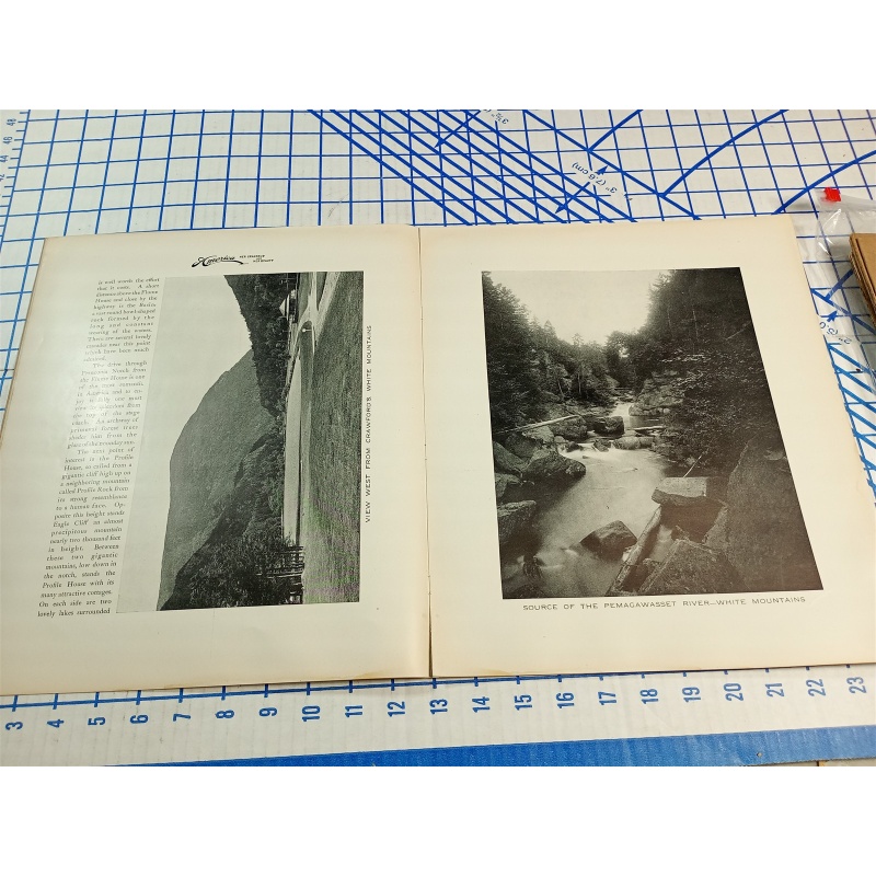 America Her Grandeur & Her Beauty White Mountains New Hampshire booklet #11