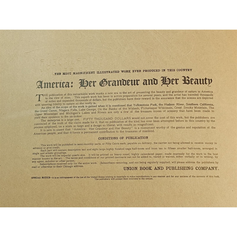 America Her Grandeur & Her Beauty Blue Grass Region Kentucky booklet #12