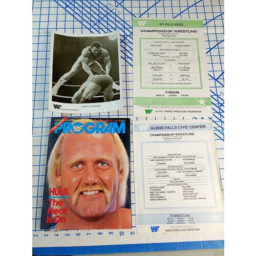 WWF WWE Program Volume 140 Hulk Hogan Superstar Tonga Kid Bob Orton Savage Snake