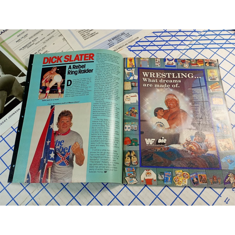 WWF WWE Program Volume 140 Hulk Hogan Superstar Tonga Kid Bob Orton Savage Snake