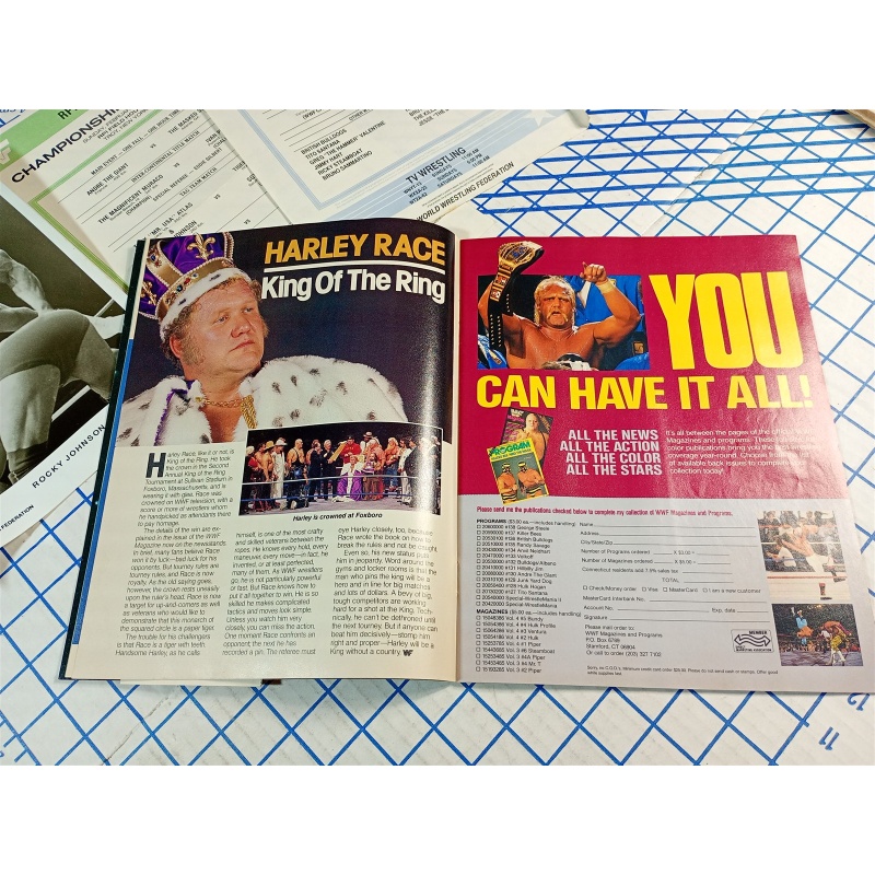 WWF WWE Program Volume 140 Hulk Hogan Superstar Tonga Kid Bob Orton Savage Snake