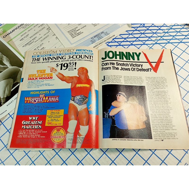 WWF WWE Program Volume 140 Hulk Hogan Superstar Tonga Kid Bob Orton Savage Snake