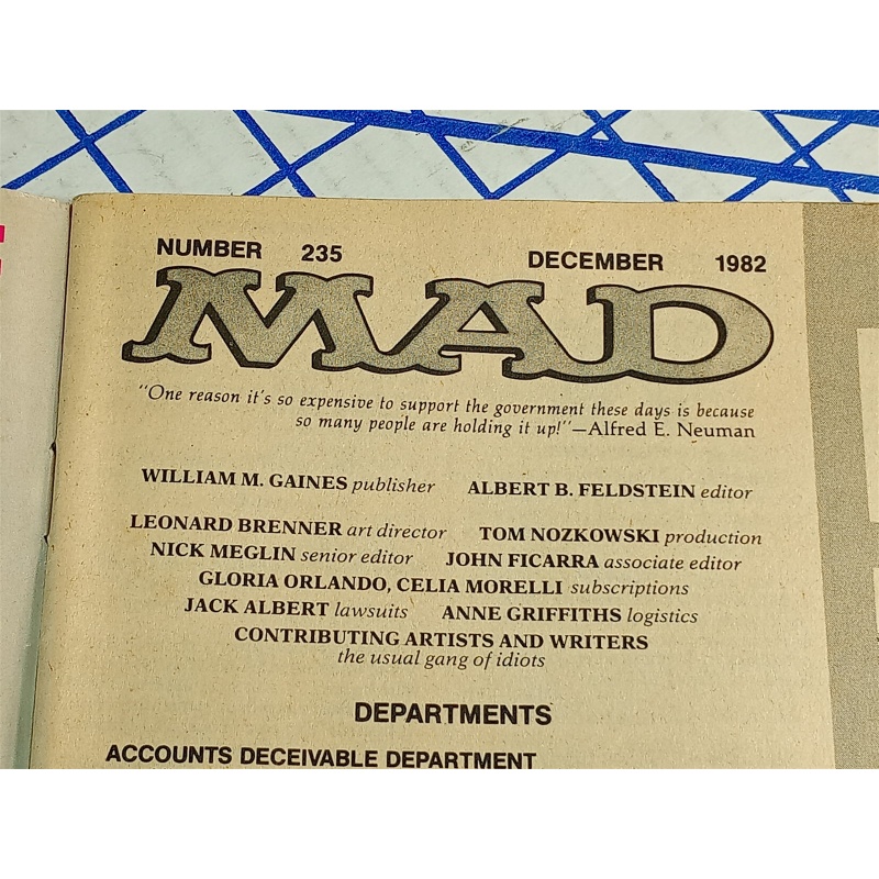 VTG Mad Magazine December 1982 No. 235 Conan The Barbarian