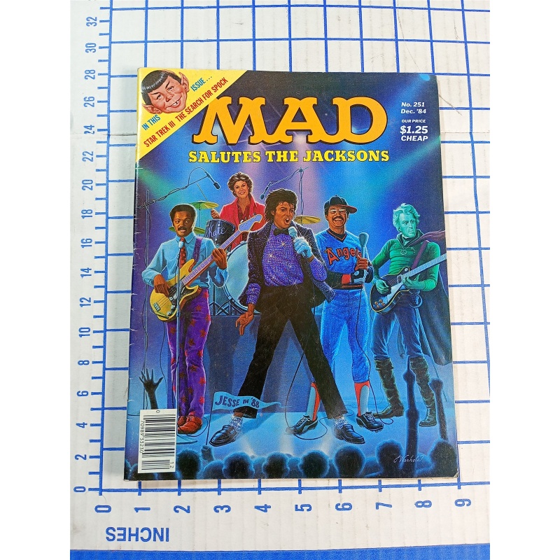 MAD MAGAZINE SALUTES THE JACKSONS ISSUE #251 DECEMBER 1984 