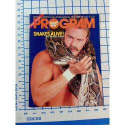 WWF Program VOLUME 142 Sika Tito Santana Jake The Snake Roberts
