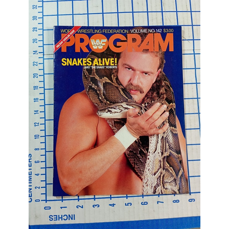 WWF Program VOLUME 142 Sika Tito Santana Jake The Snake Roberts