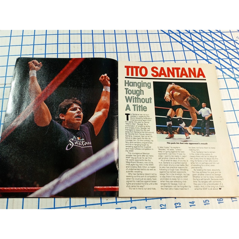 WWF Program VOLUME 142 Sika Tito Santana Jake The Snake Roberts